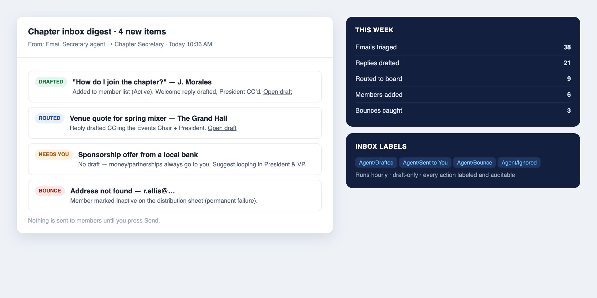 AI Email Secretary screenshot