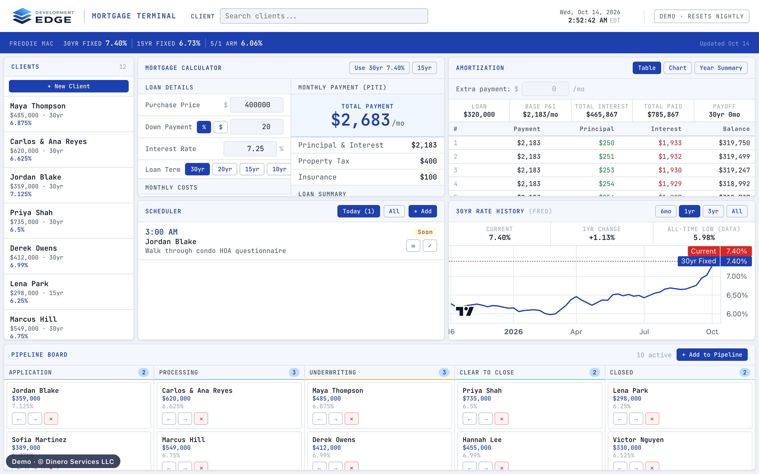 Mortgage Terminal screenshot
